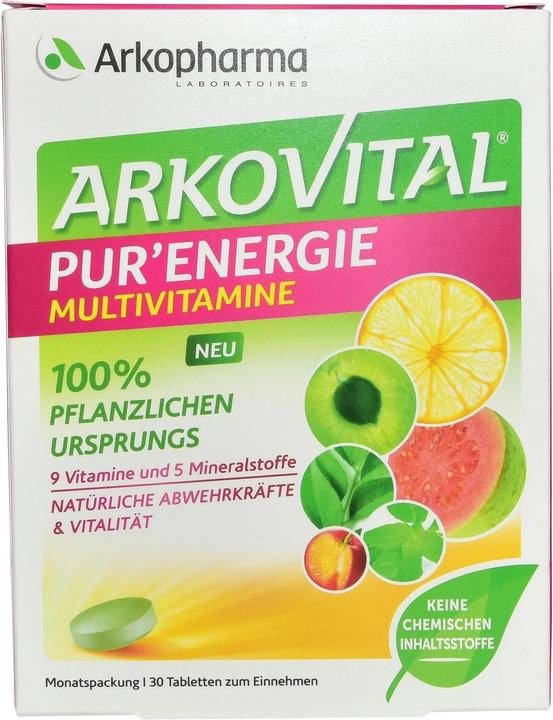 Immagine prodotto Arkopharma Arkovital Pur'Energie natürliche Vitamine (30 Pezzo/i, Pillole, 52 g)
