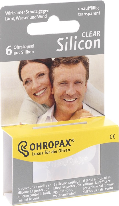 Ohropax Silicone trasparente (6 x)