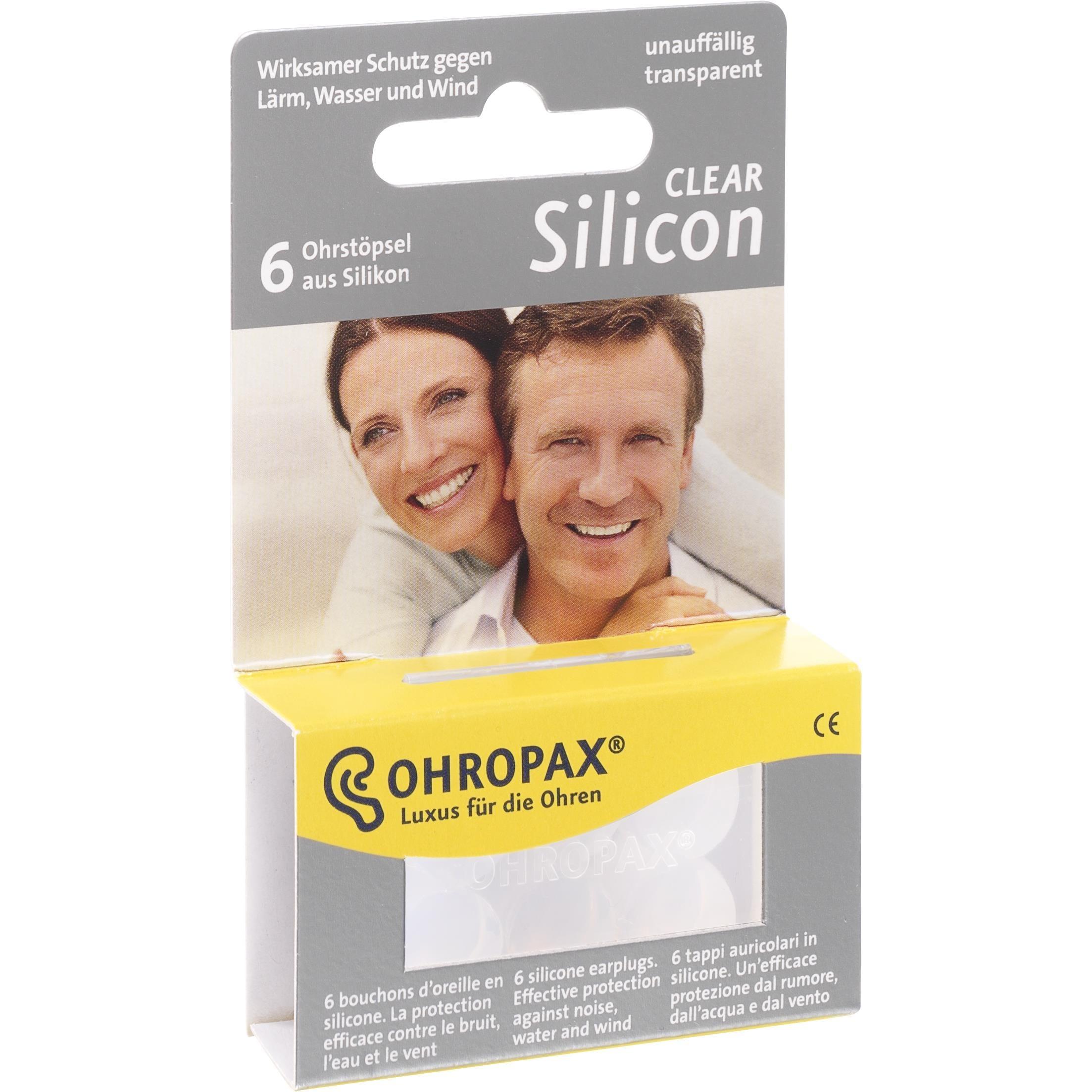 Ohropax, Gehörschutz, Silicon Clear (6 x)