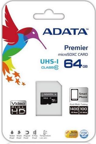 Produktbild Adata microSDXC Card (64 GB, microSDXC, U1, UHS-I)