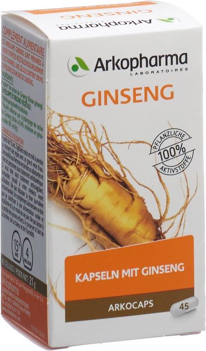 Actual product image Arkopharma Arkocaps Ginseng Kapseln (45 Piece, Capsules, 45 g)