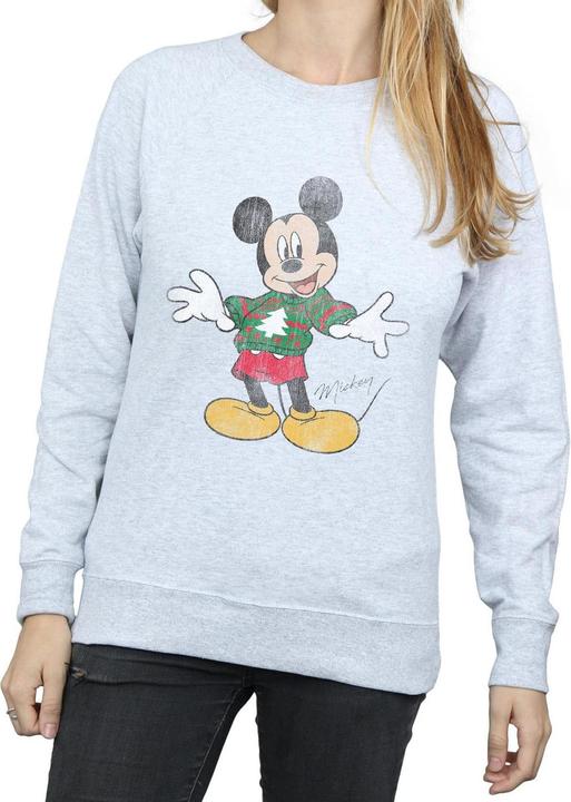Produktbild Disney Mickey Mouse Christmas Jumper Sweatshirt (S)