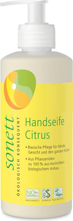 Actual product image Sonett Hand soap, citrus, liquid, 300ml (Liquid soap, 300 ml)