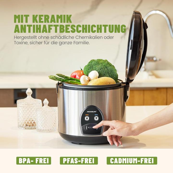 Immagine prodotto Moosum Reiskocher mit Warmhaltefunktion