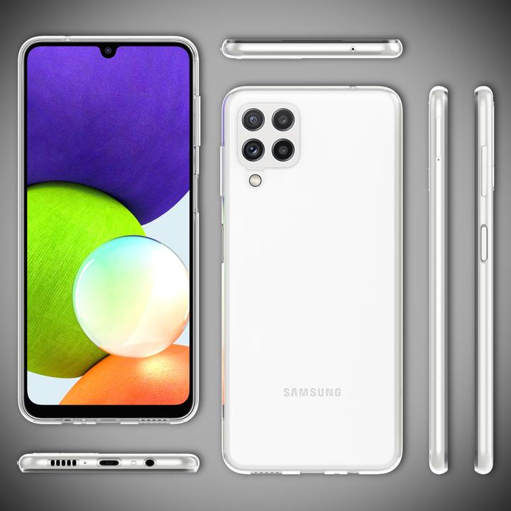 Image du produit Nalia Étui en silicone transparent pour téléphone portable (Samsung Galaxy A22)