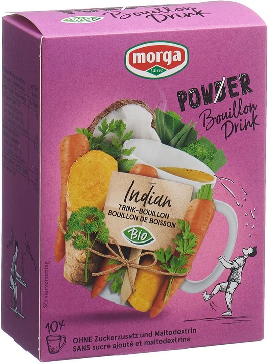 Image du produit Morga Power Powder Bouillon à boire indien