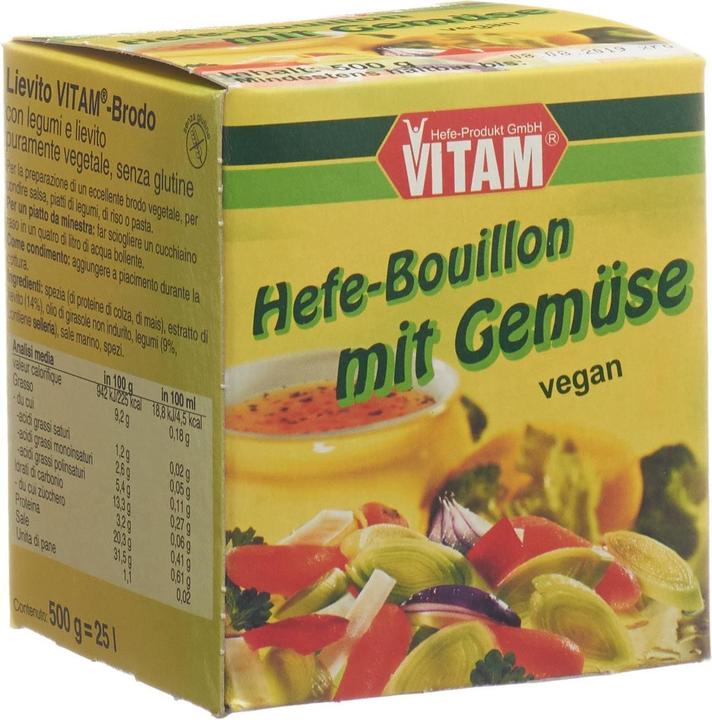 Produktbild Vitam Bouillon Hefe Paste mit Gemüse glutenfrei (500 g)