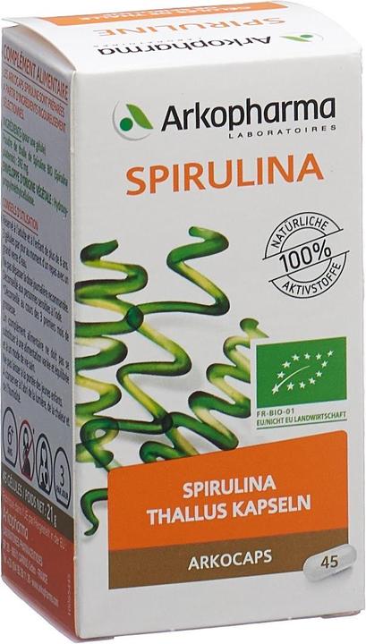 Actual product image Arkopharma Spirulina capsule (45 Piece, Snacks, 45 g)