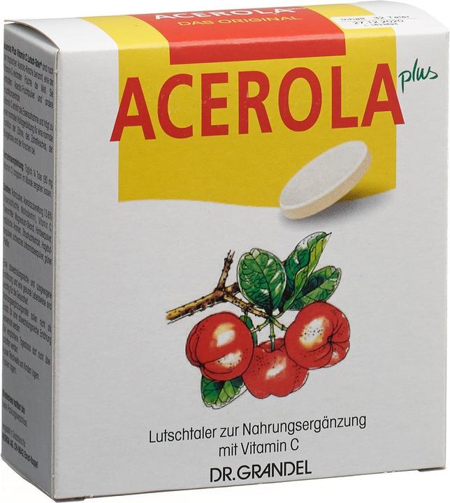 Image du produit Dr Grandel Acérola Plus Lutschtaler Vitamine C (32 pièce(s), Cachets, 150 g)