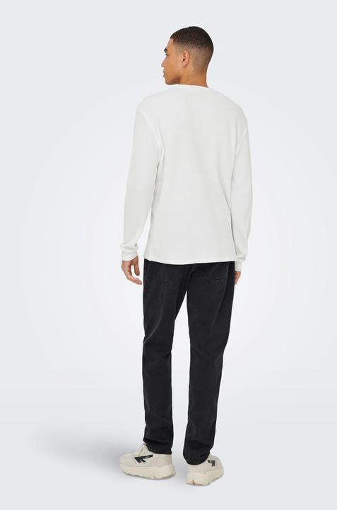 Actual product image Only & Sons Onstobie Reg Ls Henley Tee (XL)