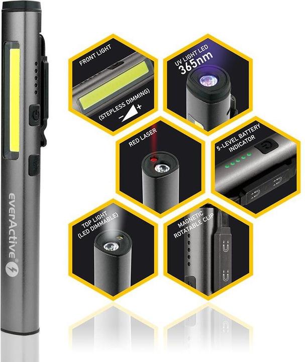 Actual product image Everactive PL-350R (UV LED Laser) - Flashlight (16.50 cm, 350 lm)