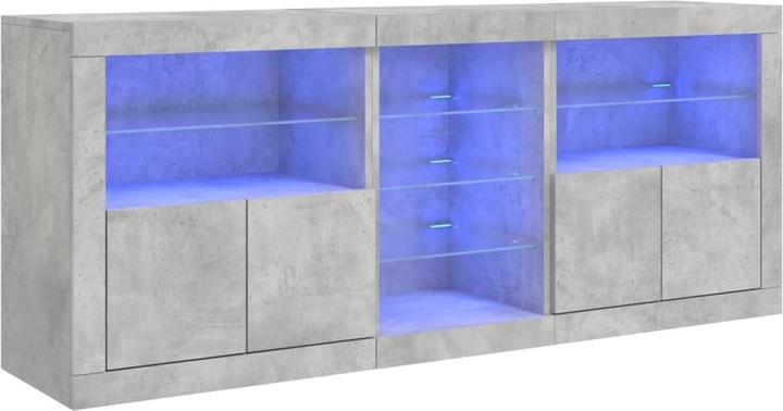 Produktbild VidaXL Sideboard mit LED-Leuchten (162 x 37 x 67 cm)