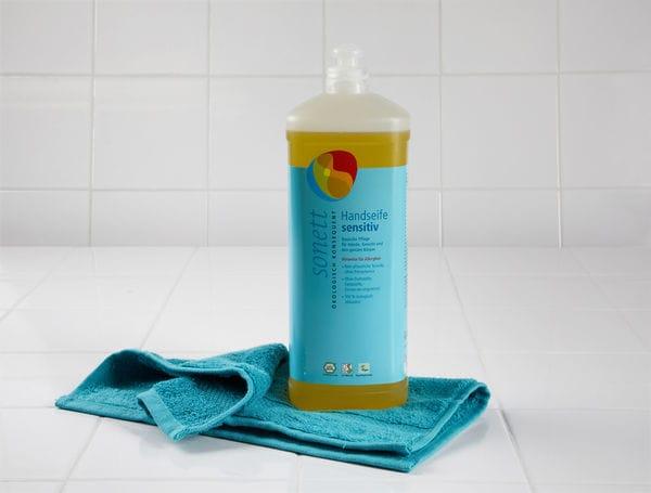 Actual product image Sonett Hand soap sensitive Refill bottle (Liquid soap, 1000 ml)