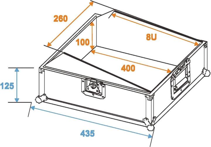 Image du produit Roadinger Boîtier de mixage Road MCR-10 incliné, sw (Accessoire)
