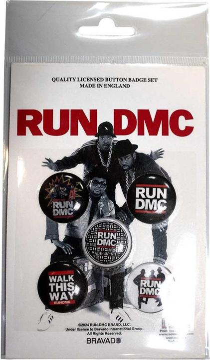 Actual product image Run DMC Walk This Way Button Badge (Pack of 5)