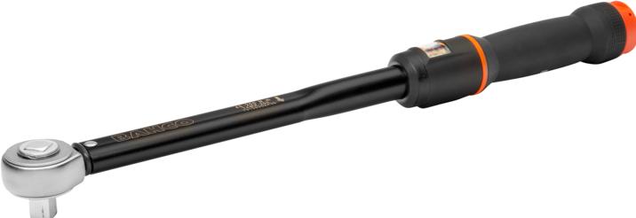 Actual product image Bahco Mechanical click-on torque spanner, adjustable, with window scale & fixed through-ratchet (3/4", 80 - 400 Nm)