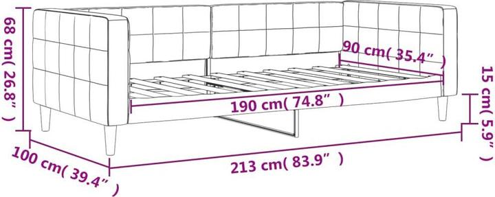 Produktbild vidaXL Tagesbett