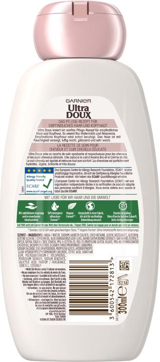 Produktbild Garnier Ultra Doux Sanfte Hafermilch (300 ml, Flüssiges Shampoo)