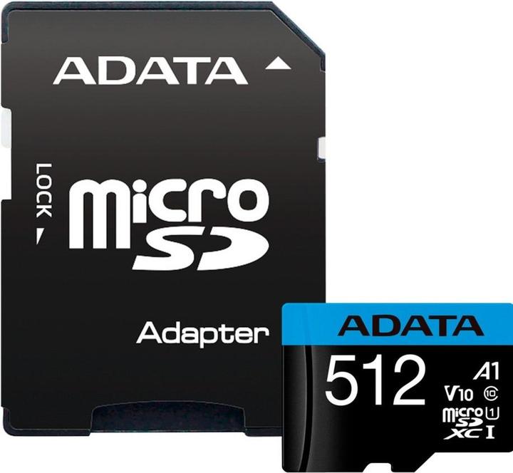 Produktbild Adata Premier 512GB microSDXC (UHS-I U1, Class 10, V10, A1) (512 GB, microSDXC, U1, UHS-I)