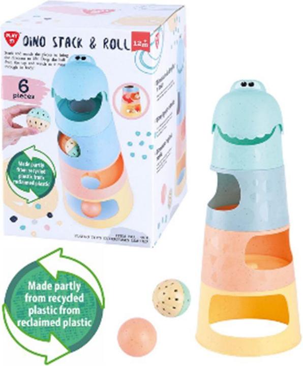 Produktbild PlayGo Recycled Material Dino Stack Roll 6 Pcs