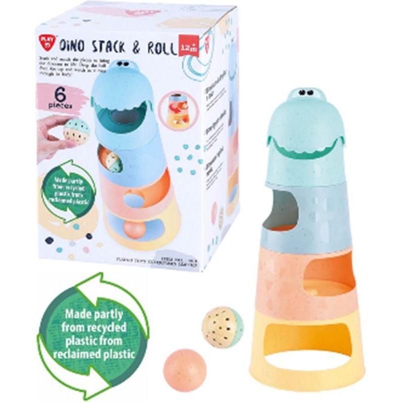 PlayGo Materiale riciclato Dino Stack Roll 6 pezzi