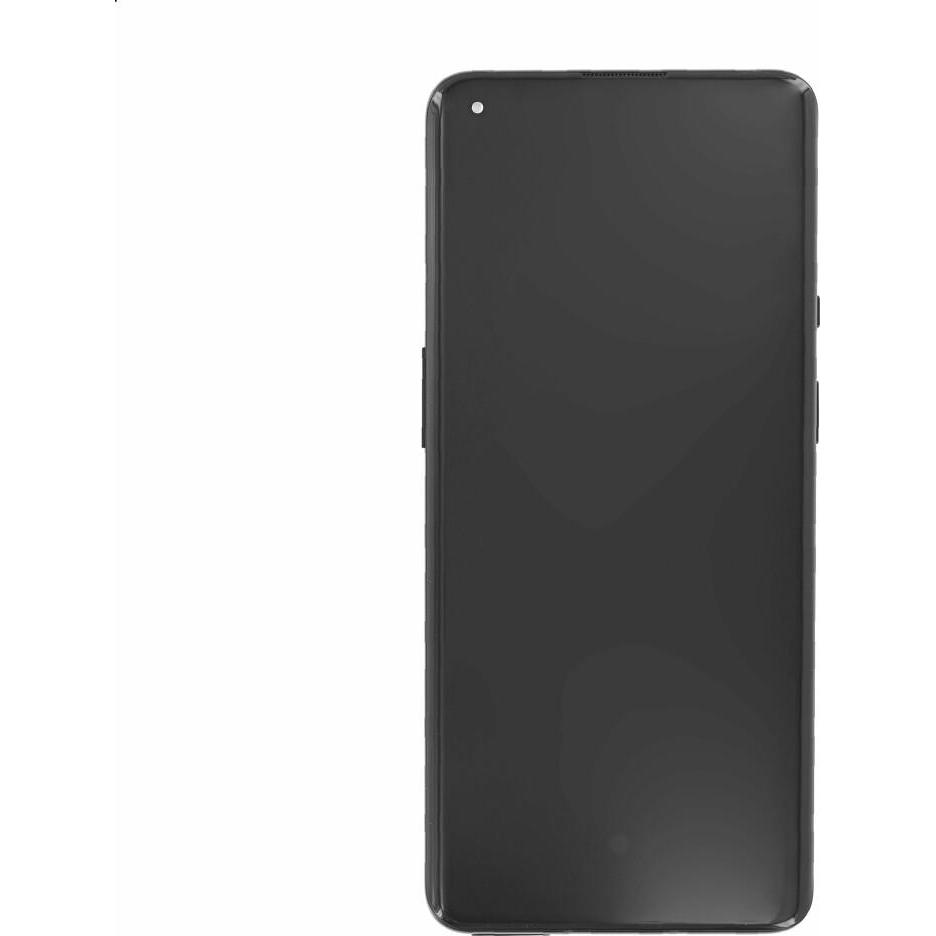 OEM Display-Einheit + Rahmen für OnePlus 9 Pro schwarz (OnePlus 9 Pro), Mobilgerät Ersatzteile, Schwarz
