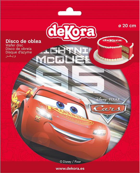 Image du produit Dekora Disque comestible Cars 95 (20cm) (1 x)