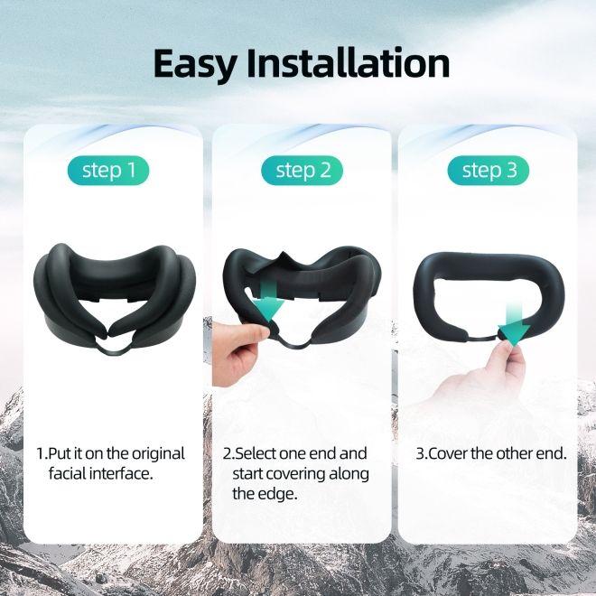Produktbild AMVR Meta Quest 3 Headset Einlage Sillikon Gesichts Polster