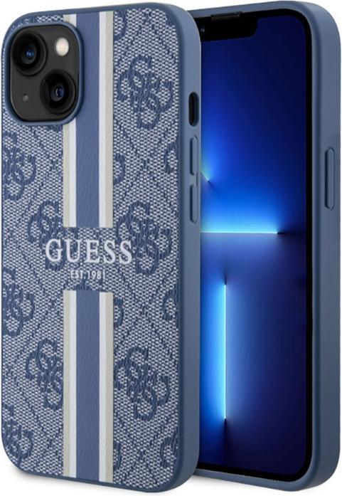Produktbild Guess GUHMP14MP4RPSB iPhone 14 Plus 6,7" niebieski/blue hardcase 4G Printed Stripes MagSafe (Apple iPhone 14 Plus)