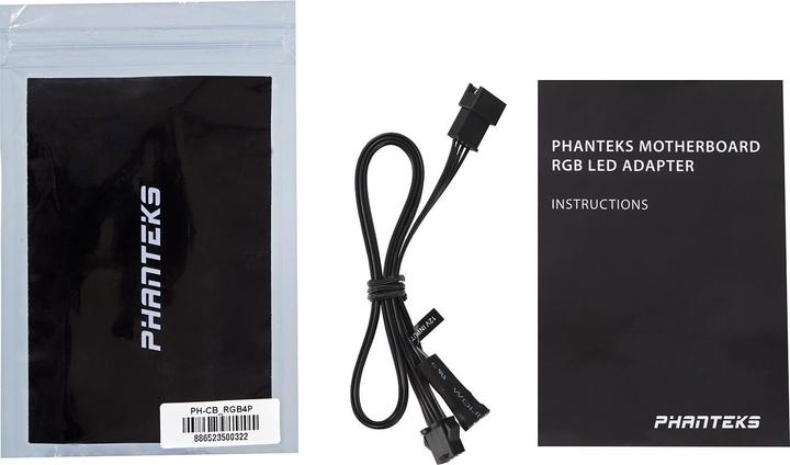 Actual product image Phanteks 4-Pin RGB LED Adapter Cable (RGB)