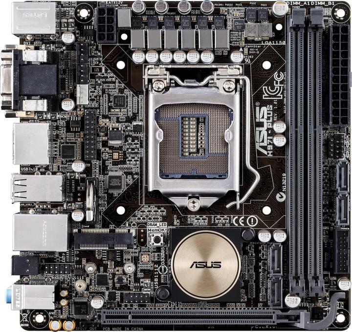 Produktbild ASUS H97i-Plus (LGA 1150, Intel H97, Mini-ITX)