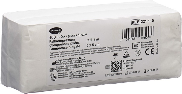 Immagine prodotto IVF Hartmann Faltkompresse Typ 17 5x5cm 8 fach