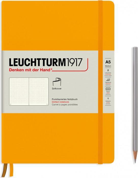 Produktbild Leuchtturm1917 Rising Sun, Softcover, Medium (A5), 123 S., dotted (145 x 210 mm, Gepunktet, Weicher Einband)