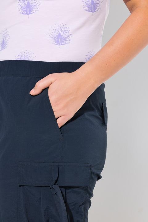Produktbild Ulla Popken Cargohose, Utility-Style, Elastikbund, Gummisaum (46)