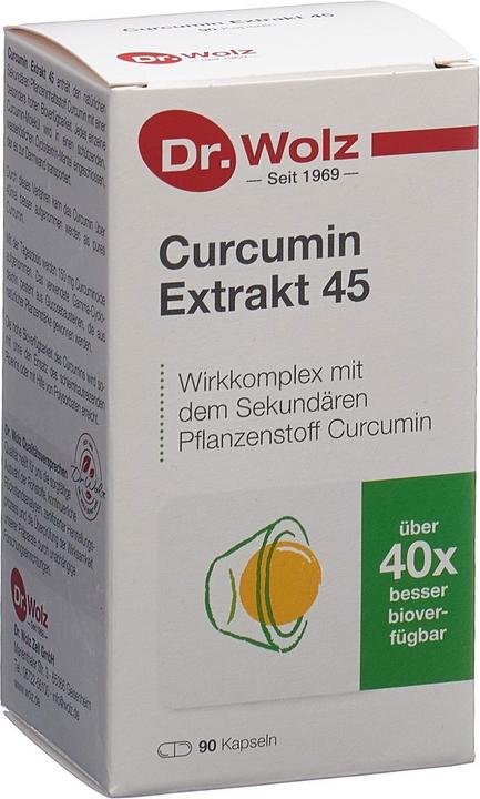 Image du produit Dr. Wolz Curcumin Extrakt 45 Kapsel (90 pièce(s), Capsules, 162 g)