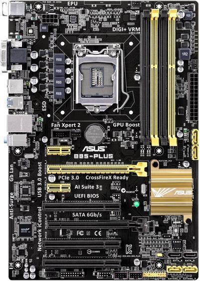 Produktbild ASUS B85-Plus (LGA 1150, Intel B85, ATX)