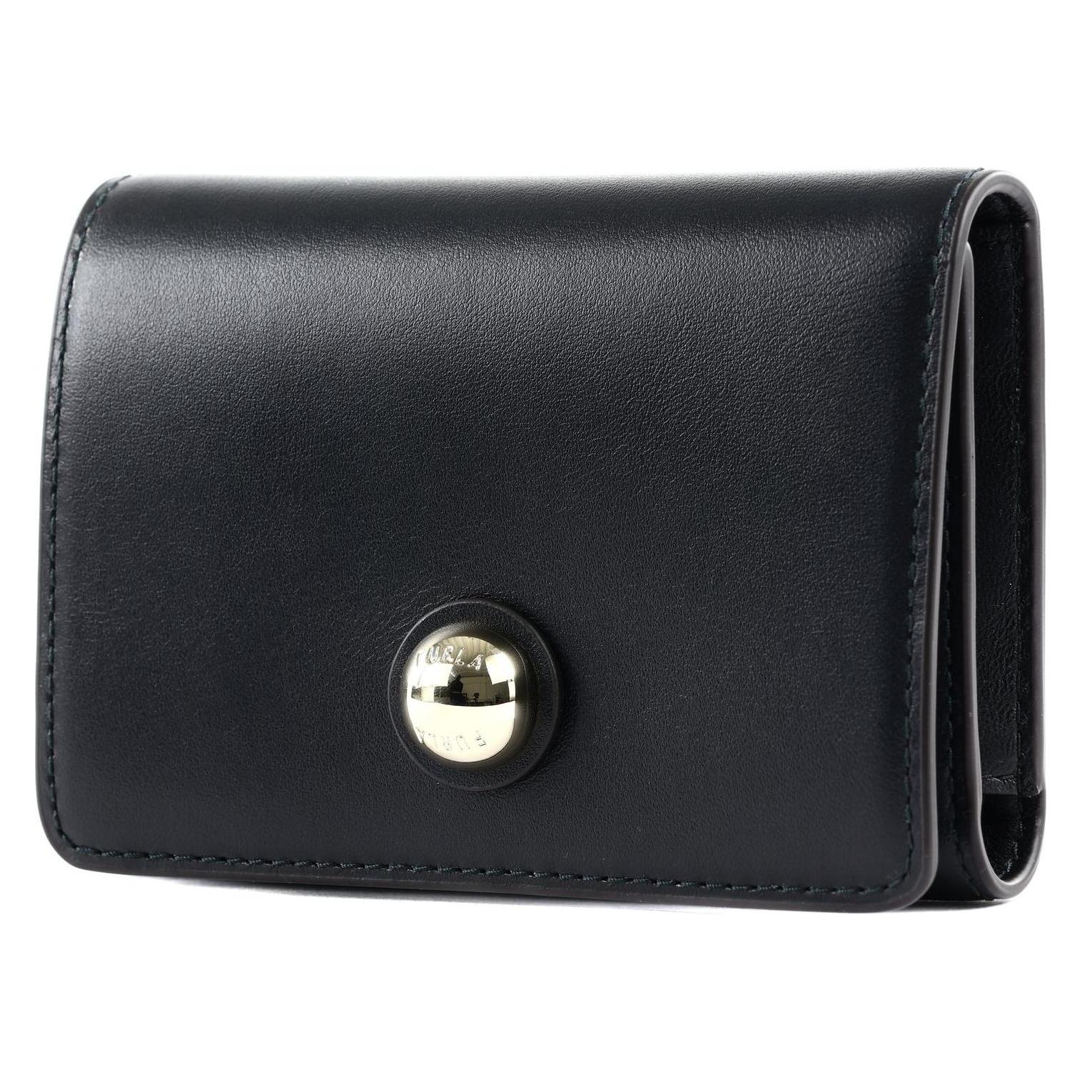 Furla, Damen, Portemonnaie, Sfera Compact Wallet, Schwarz