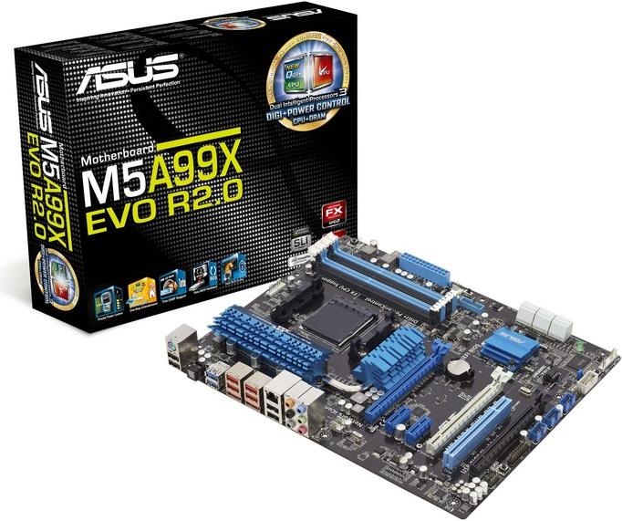 Produktbild ASUS M5a99x Evo R2 (AM3+, AMD 990X, ATX)