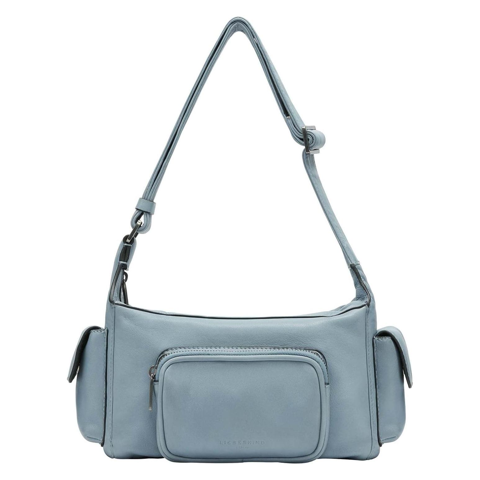 Liebeskind Berlin, Vrouwen, Handtas, Crossbody Lässige Crossbody Aus Leder, Blauw