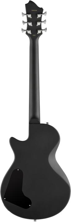 Actual product image Hagstrom Electric Guitar, Ultra Max, Black Satin (Electric guitar, Maple, Mahogany)