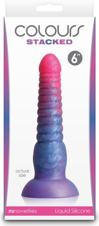 NS Novelties colours stacked 6 inch dildo red/gold