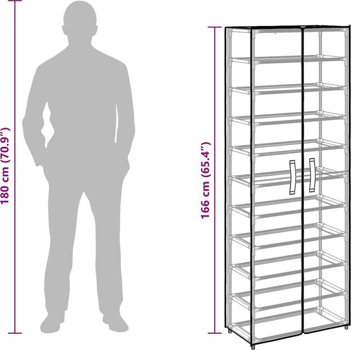 Produktbild vidaXL Kim (60 x 30 x 166 cm)