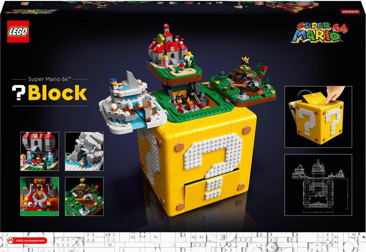 Actual product image LEGO Question Mark Block from Super Mario 64 (71395, LEGO Rare Sets, LEGO Super Mario)