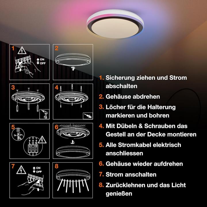 Actual product image Ledvance Smart+ Orbis Ceiling ZEST MAGIC RGB (1050 lm)