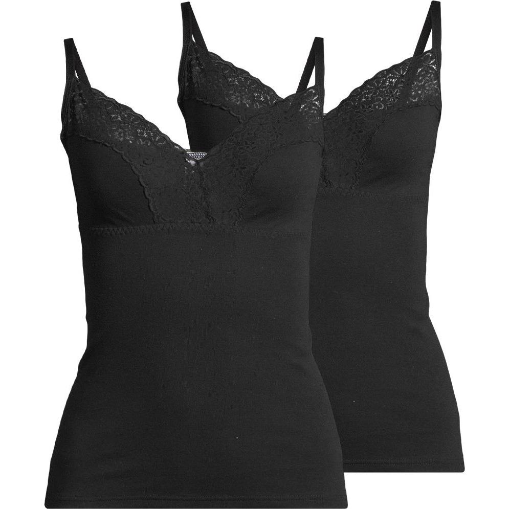 Speidel, BH, 2er Pack Natalie BH-Hemd, Schwarz, (44, 2er Pack)