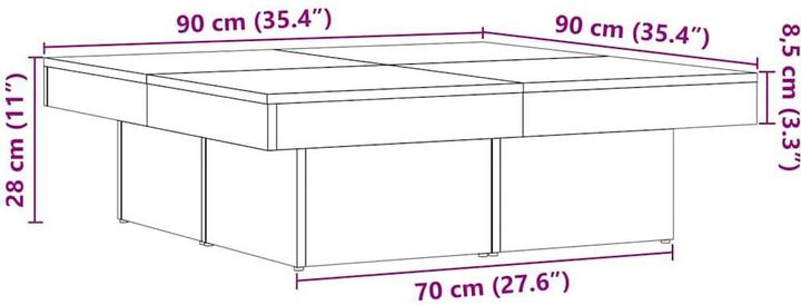 Produktbild vidaXL Couchtisch