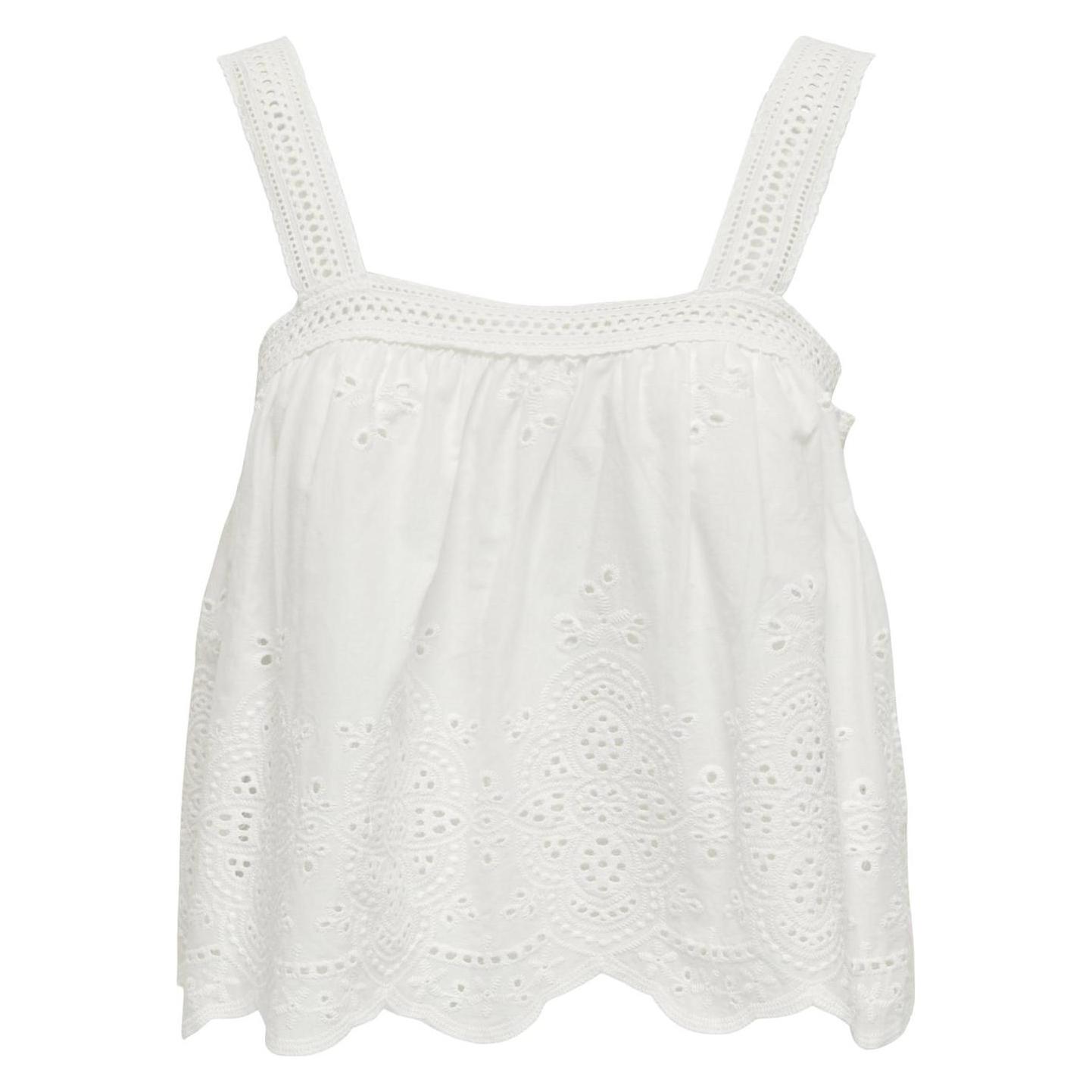 Only, Blusen, Onlmaggi Strap Top Wvn, (L)