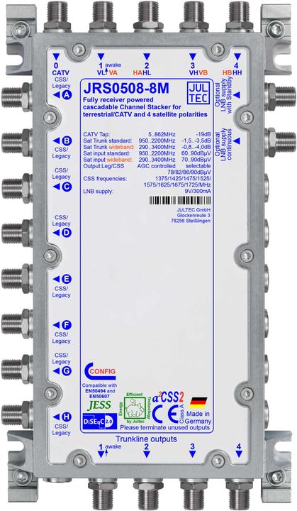 Jultec GmbH Single cable converter JRS0508-8M 5 to 8/8UB (Antenna cable)