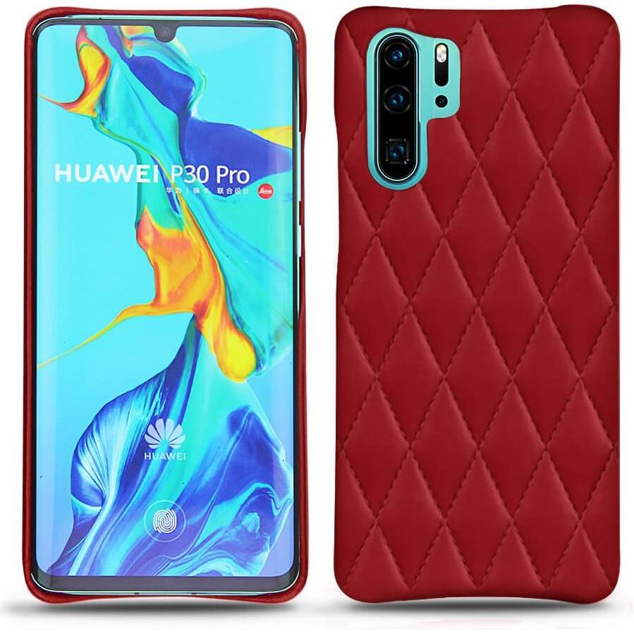 Noreve Lederschutzhülle (Huawei P30 Pro), Smartphone Hülle, Rot