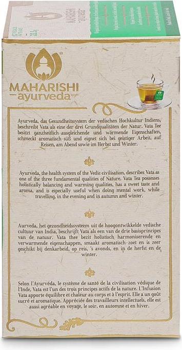Nährwerte und Zutaten Maharishi Ayurveda Vata Gewürztee Tees (22.50 g)